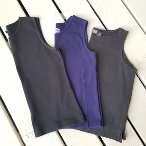 3 PM tank tops blk/navy/blk